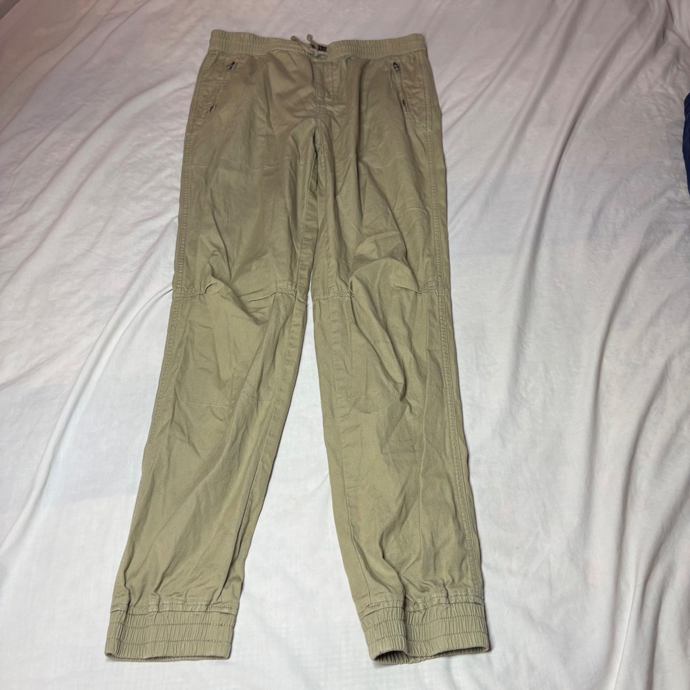 Polo Ralph Lauren Boys XL 18-20 Khaki Cotton Twill Jogger Pants Tan Pony Logo